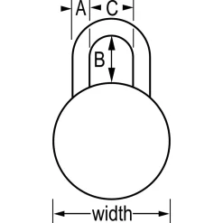 Outlet Master Lock Combination Lock