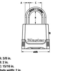Outlet Master Lock Combination Lock