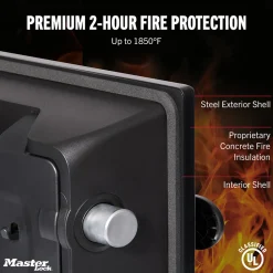 Hot Master Lock 2-Hour Fire and Water Safe
