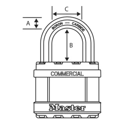 Outlet Master Lock Laminated Padlock