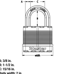 Hot Master Lock Laminated Padlock