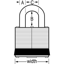 Clearance Master Lock Laminated Padlock