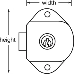 Outlet Master Lock Locker Lock