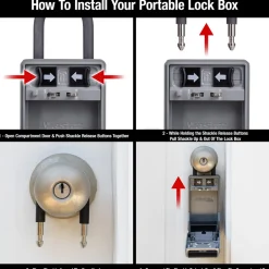 Outlet Master Lock Portable Lock Boxes