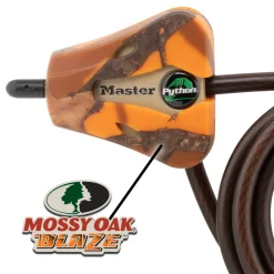 Hot Master Lock Python™ Adjustable Locking Cable 2-pk; Mossy Oak® Blaze™ Camouflage