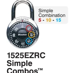 Master Lock Simple Combos™ ADA Inspired Combination Padlock