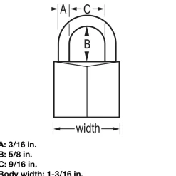 New Master Lock Solid Body Padlock