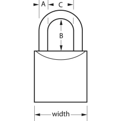 Clearance Master Lock Solid Body Padlock
