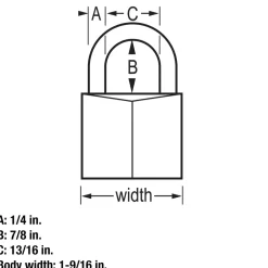 Discount Master Lock Solid Body Padlock