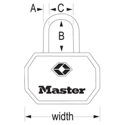 Hot Master Lock TSA-Approved Luggage Lock