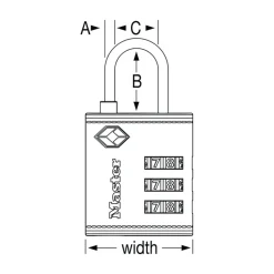 Discount Master Lock TSA-Approved Luggage Lock