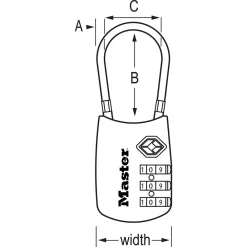 Best Master Lock TSA-Approved Luggage Lock