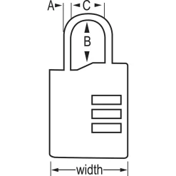 Hot Master Lock TSA-Approved Luggage Lock