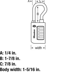 Clearance Master Lock TSA-Approved Luggage Lock