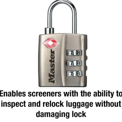 Outlet Master Lock TSA-Approved Luggage Lock