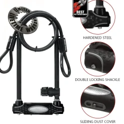 Online Master Lock U-Lock with Looped End Cable